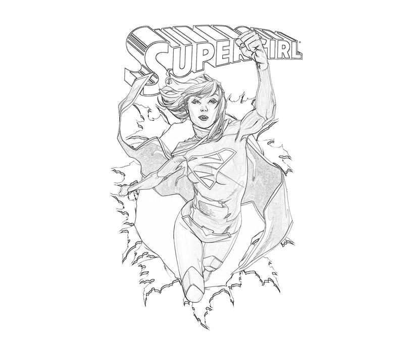 Раскраска: Supergirl (Супер герой) #83932 - Бесплатные раскраски для печати