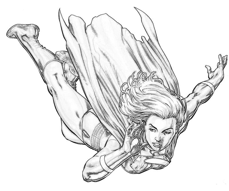 Раскраска: Supergirl (Супер герой) #83948 - Бесплатные раскраски для печати