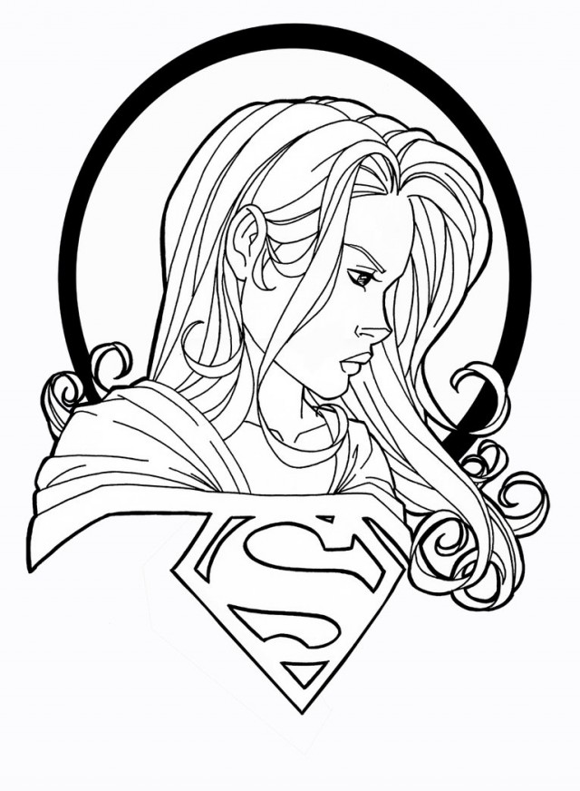 Раскраска: Supergirl (Супер герой) #83956 - Бесплатные раскраски для печати