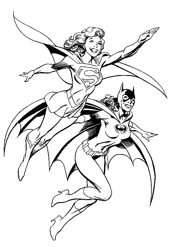 Раскраска: Supergirl (Супер герой) #83966 - Бесплатные раскраски для печати