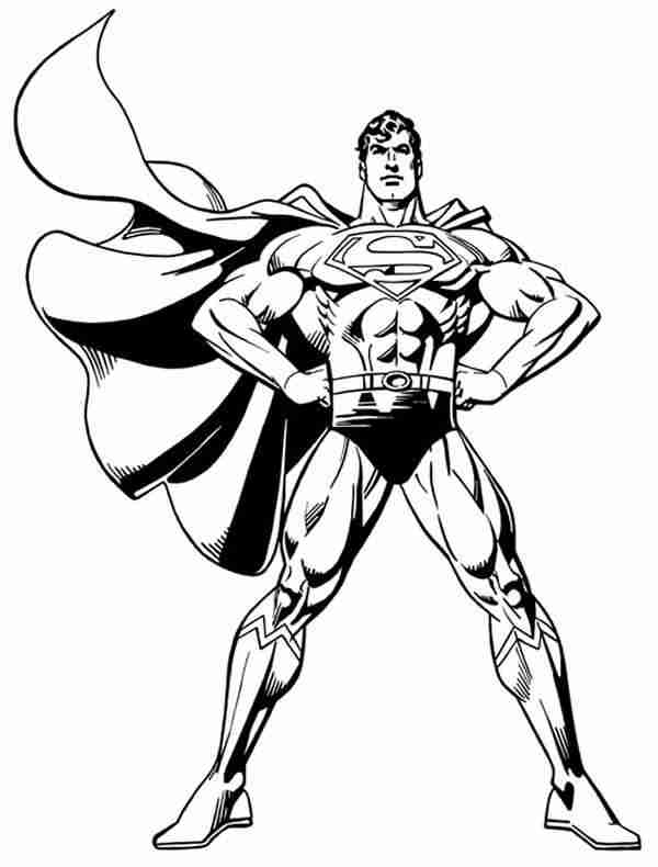 Раскраска: сверхчеловек (Супер герой) #83613 - Бесплатные раскраски для печати