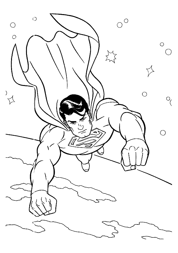 Раскраска: сверхчеловек (Супер герой) #83614 - Бесплатные раскраски для печати