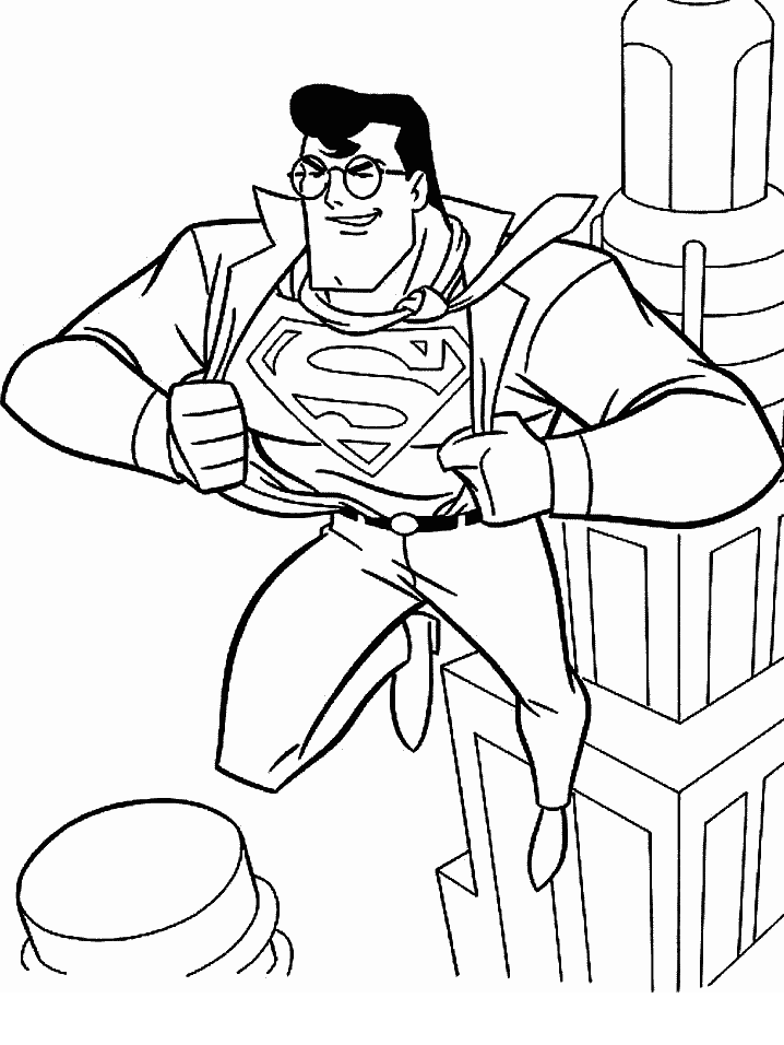 Раскраска: сверхчеловек (Супер герой) #83621 - Бесплатные раскраски для печати