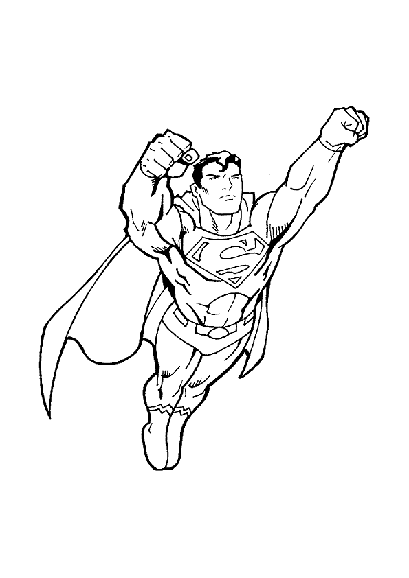 Раскраска: сверхчеловек (Супер герой) #83627 - Бесплатные раскраски для печати
