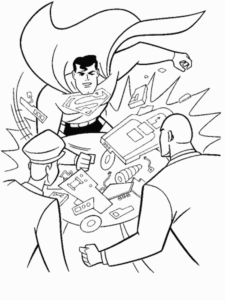 Раскраска: сверхчеловек (Супер герой) #83632 - Бесплатные раскраски для печати