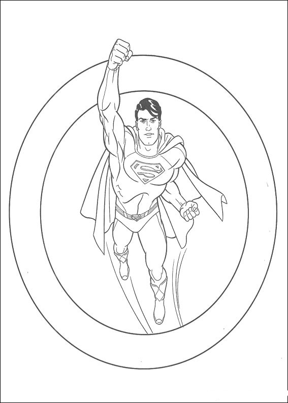 Раскраска: сверхчеловек (Супер герой) #83638 - Бесплатные раскраски для печати