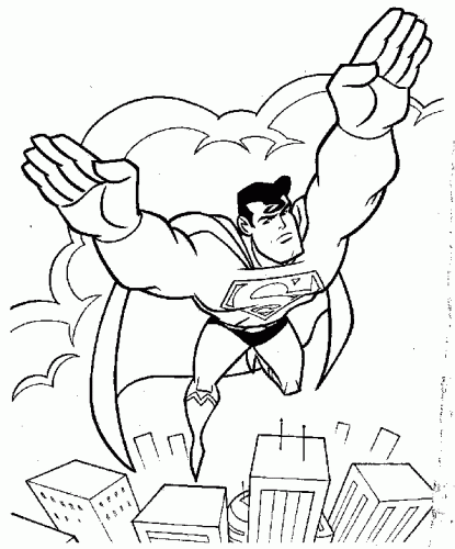 Раскраска: сверхчеловек (Супер герой) #83664 - Бесплатные раскраски для печати