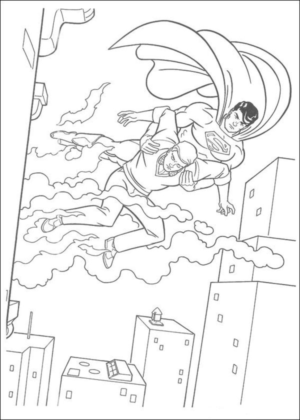 Раскраска: сверхчеловек (Супер герой) #83692 - Бесплатные раскраски для печати