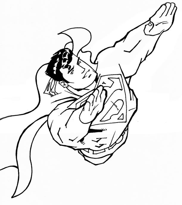 Раскраска: сверхчеловек (Супер герой) #83717 - Бесплатные раскраски для печати