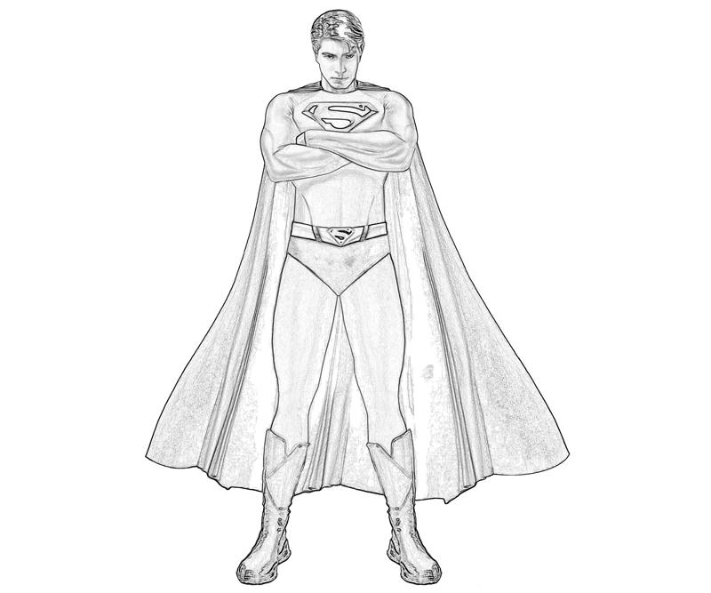 Раскраска: сверхчеловек (Супер герой) #83730 - Бесплатные раскраски для печати