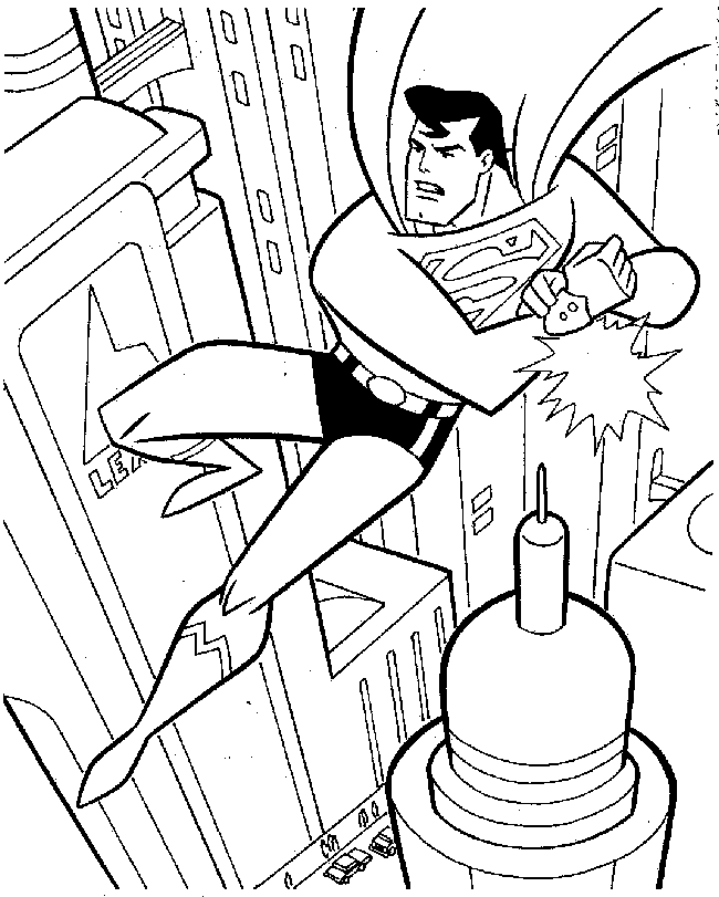 Раскраска: сверхчеловек (Супер герой) #83758 - Бесплатные раскраски для печати
