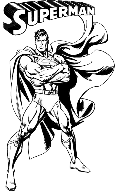 Раскраска: сверхчеловек (Супер герой) #83781 - Бесплатные раскраски для печати