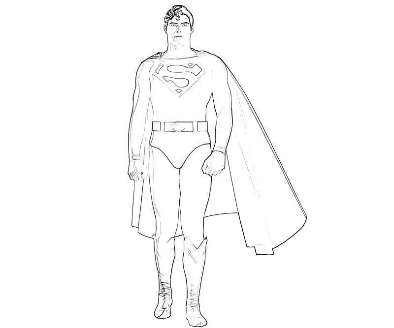 Раскраска: сверхчеловек (Супер герой) #83837 - Бесплатные раскраски для печати