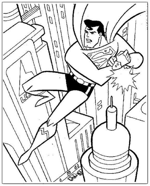 Раскраска: сверхчеловек (Супер герой) #83894 - Бесплатные раскраски для печати