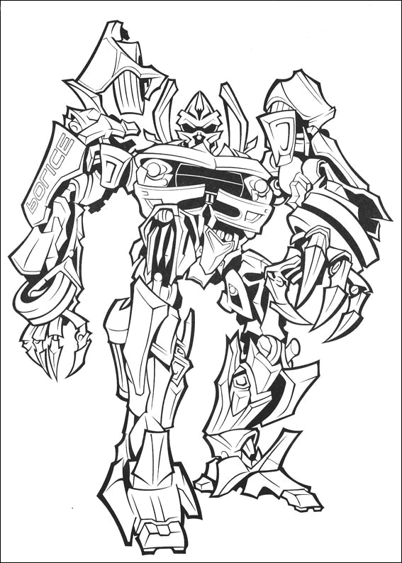 Раскраска: трансформеры (Супер герой) #75091 - Бесплатные раскраски для печати