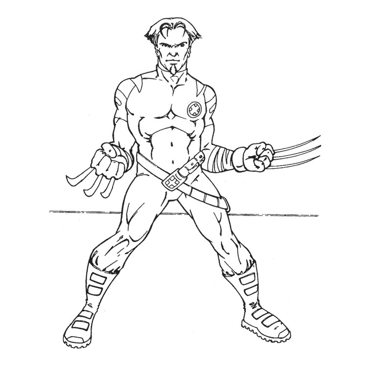 Раскраска: X-Men (Супер герой) #74341 - Бесплатные раскраски для печати