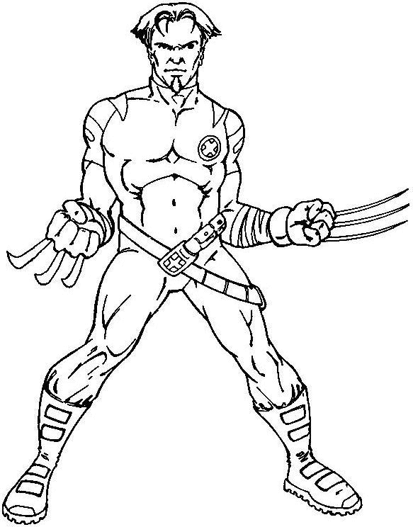 Раскраска: X-Men (Супер герой) #74422 - Бесплатные раскраски для печати