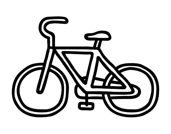 Раскраска: Велосипед / Велосипед (транспорт) #136953 - Бесплатные раскраски для печати