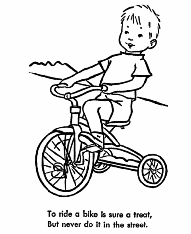 Раскраска: Велосипед / Велосипед (транспорт) #136961 - Бесплатные раскраски для печати