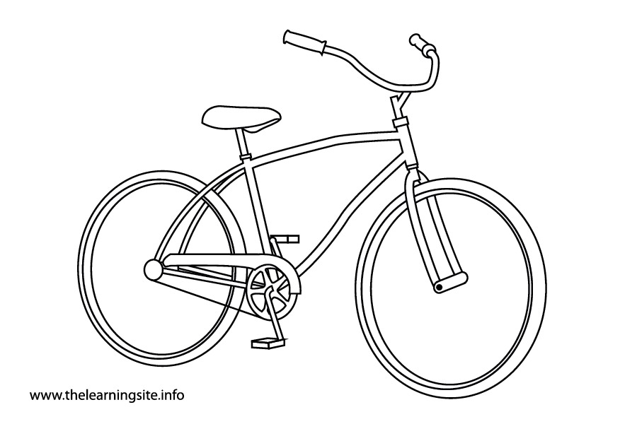 Раскраска: Велосипед / Велосипед (транспорт) #136968 - Бесплатные раскраски для печати