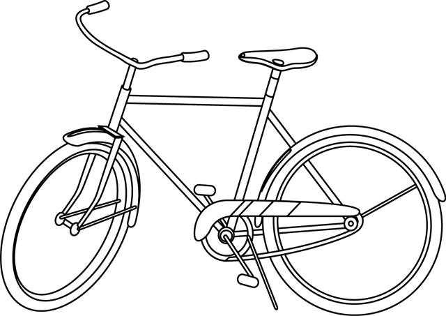 Раскраска: Велосипед / Велосипед (транспорт) #136976 - Бесплатные раскраски для печати