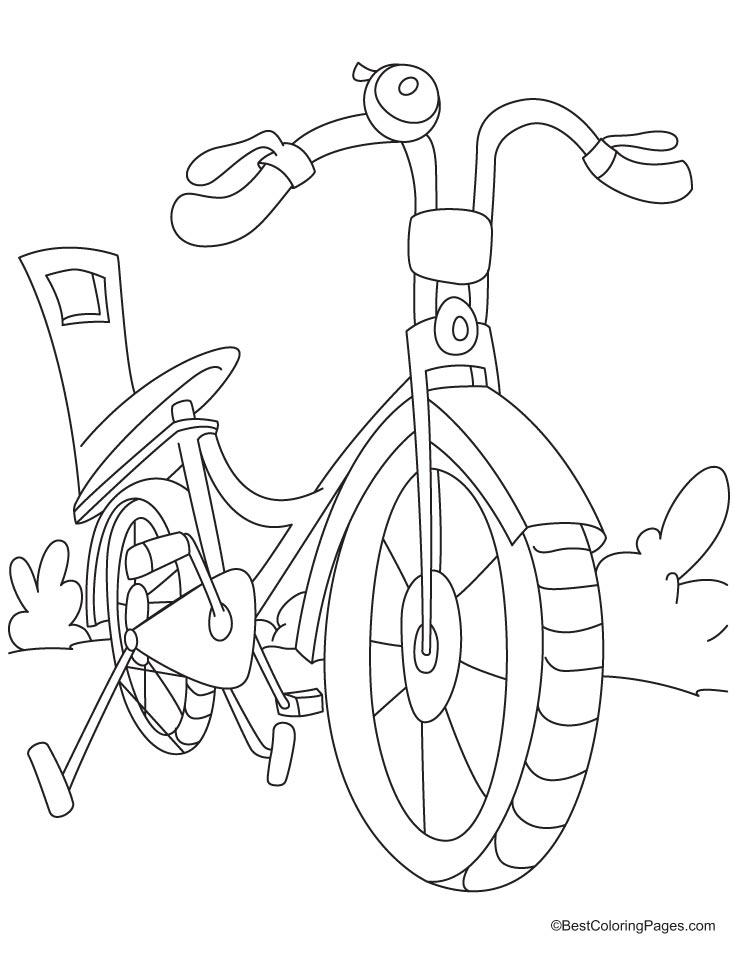 Раскраска: Велосипед / Велосипед (транспорт) #136983 - Бесплатные раскраски для печати