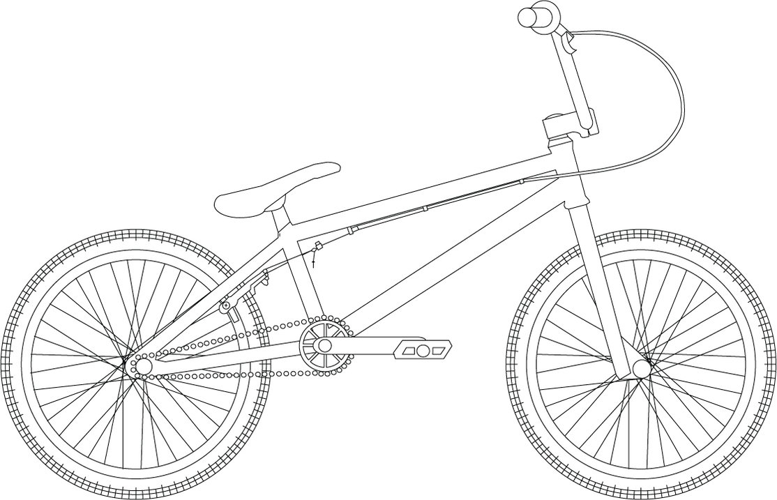 Раскраска: Велосипед / Велосипед (транспорт) #136992 - Бесплатные раскраски для печати