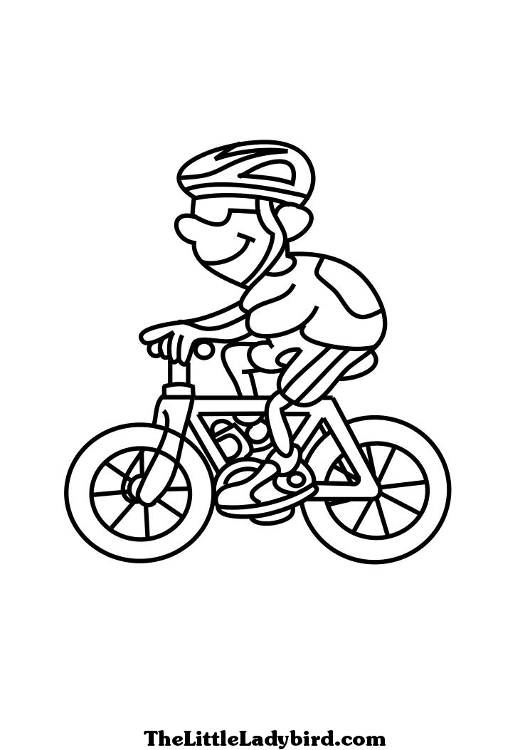Раскраска: Велосипед / Велосипед (транспорт) #136998 - Бесплатные раскраски для печати