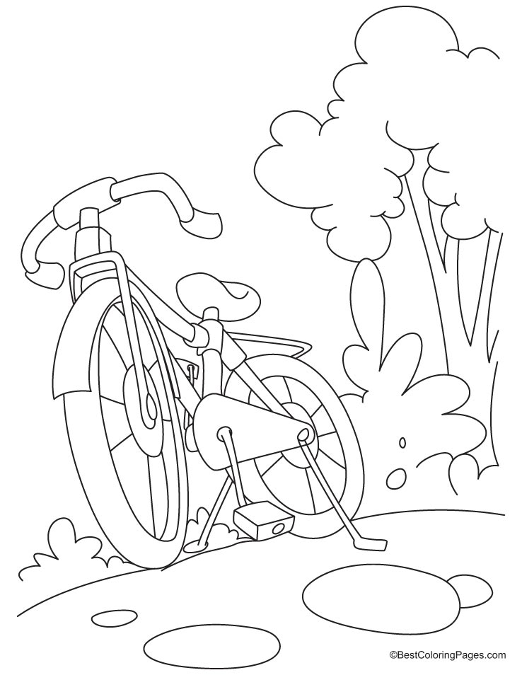 Раскраска: Велосипед / Велосипед (транспорт) #137028 - Бесплатные раскраски для печати