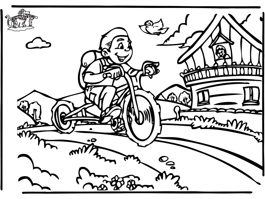 Раскраска: Велосипед / Велосипед (транспорт) #137078 - Бесплатные раскраски для печати