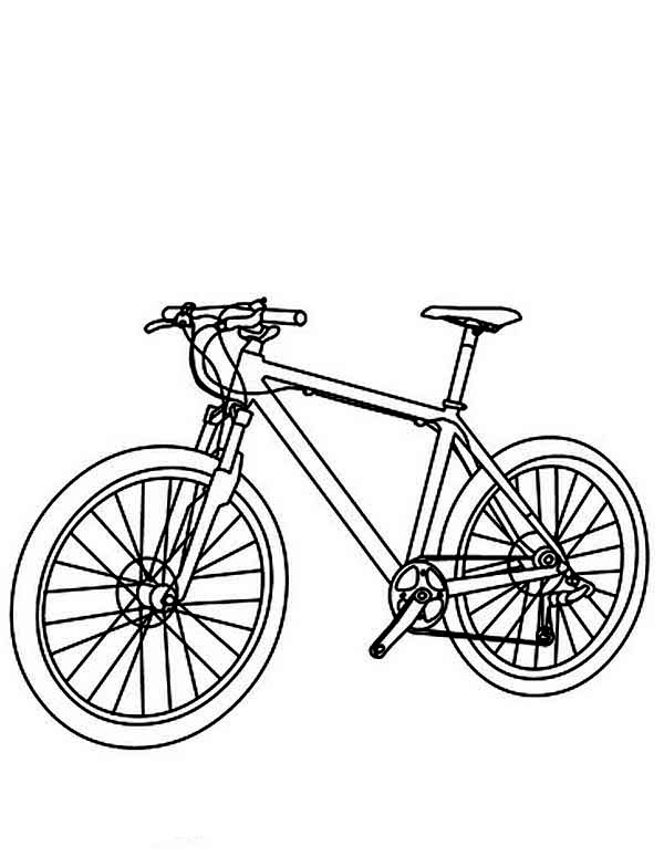 Раскраска детский велосипед распечатать
