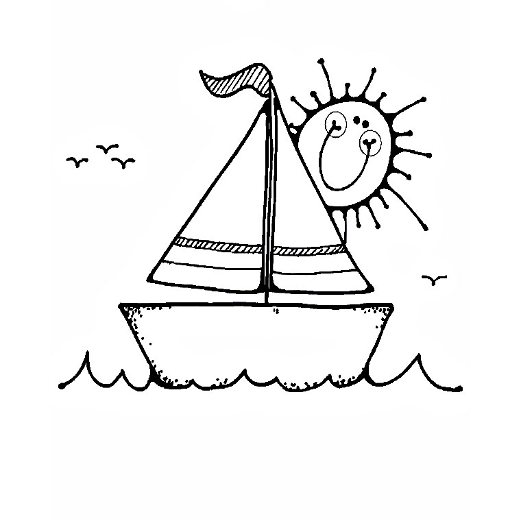 Раскраска: Лодка / Корабль (транспорт) #137451 - Бесплатные раскраски для печати