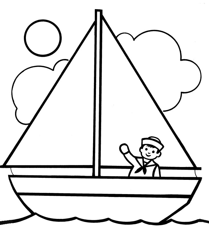 Раскраска: Лодка / Корабль (транспорт) #137454 - Бесплатные раскраски для печати