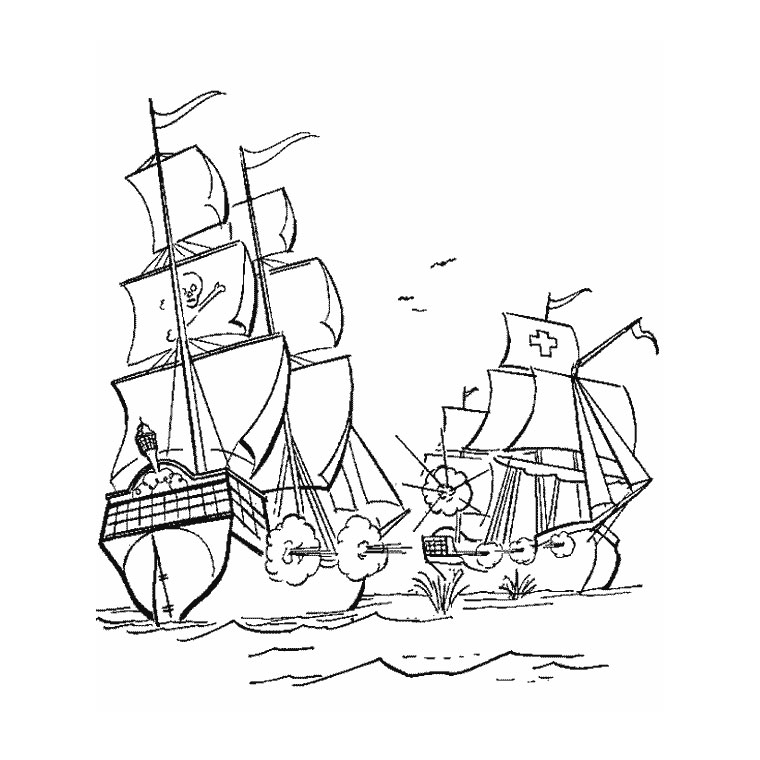 Раскраска: Лодка / Корабль (транспорт) #137457 - Бесплатные раскраски для печати