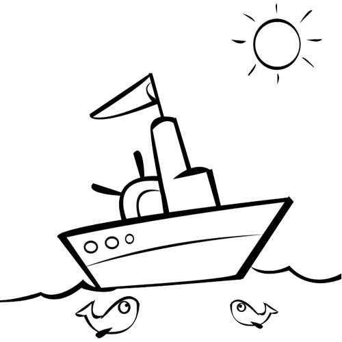Раскраска: Лодка / Корабль (транспорт) #137459 - Бесплатные раскраски для печати