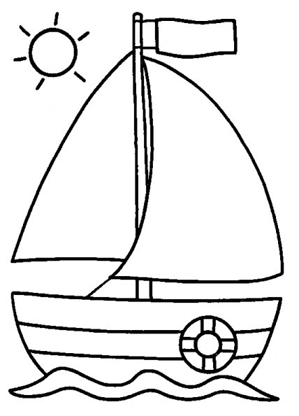 Раскраска: Лодка / Корабль (транспорт) #137462 - Бесплатные раскраски для печати