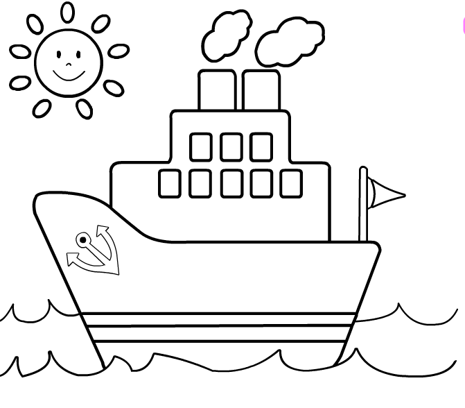 Раскраска: Лодка / Корабль (транспорт) #137470 - Бесплатные раскраски для печати