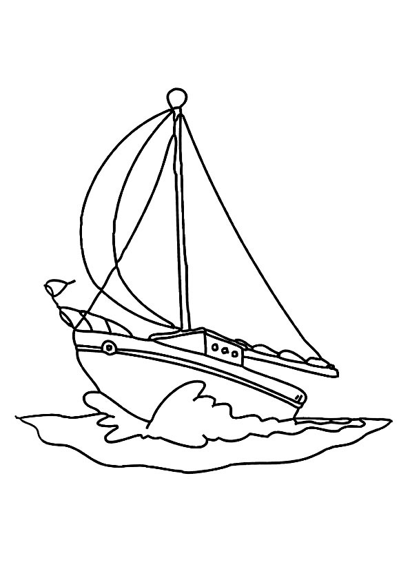 Раскраска: Лодка / Корабль (транспорт) #137479 - Бесплатные раскраски для печати