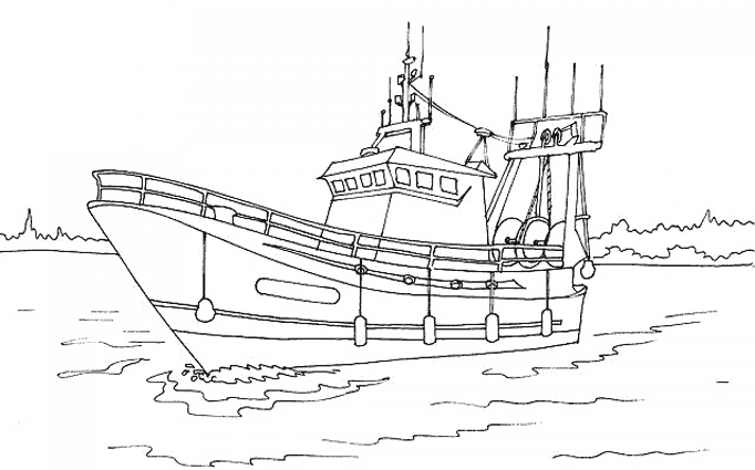 Раскраска: Лодка / Корабль (транспорт) #137483 - Бесплатные раскраски для печати