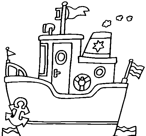 Раскраска: Лодка / Корабль (транспорт) #137500 - Бесплатные раскраски для печати