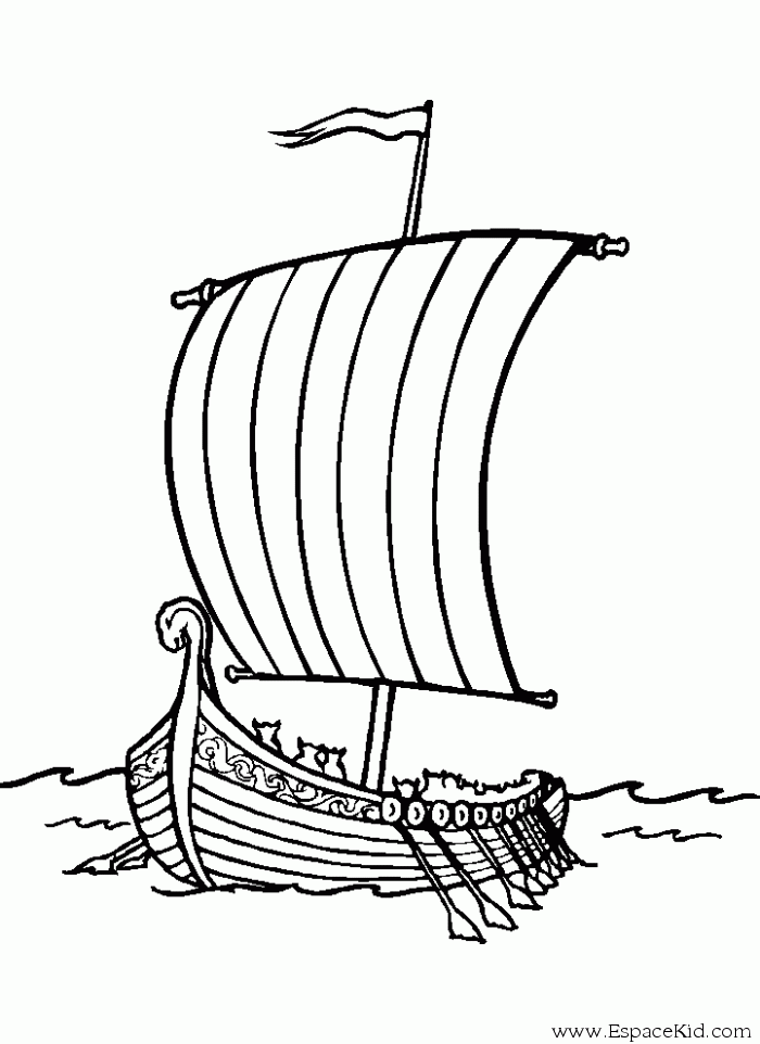Раскраска: Лодка / Корабль (транспорт) #137514 - Бесплатные раскраски для печати