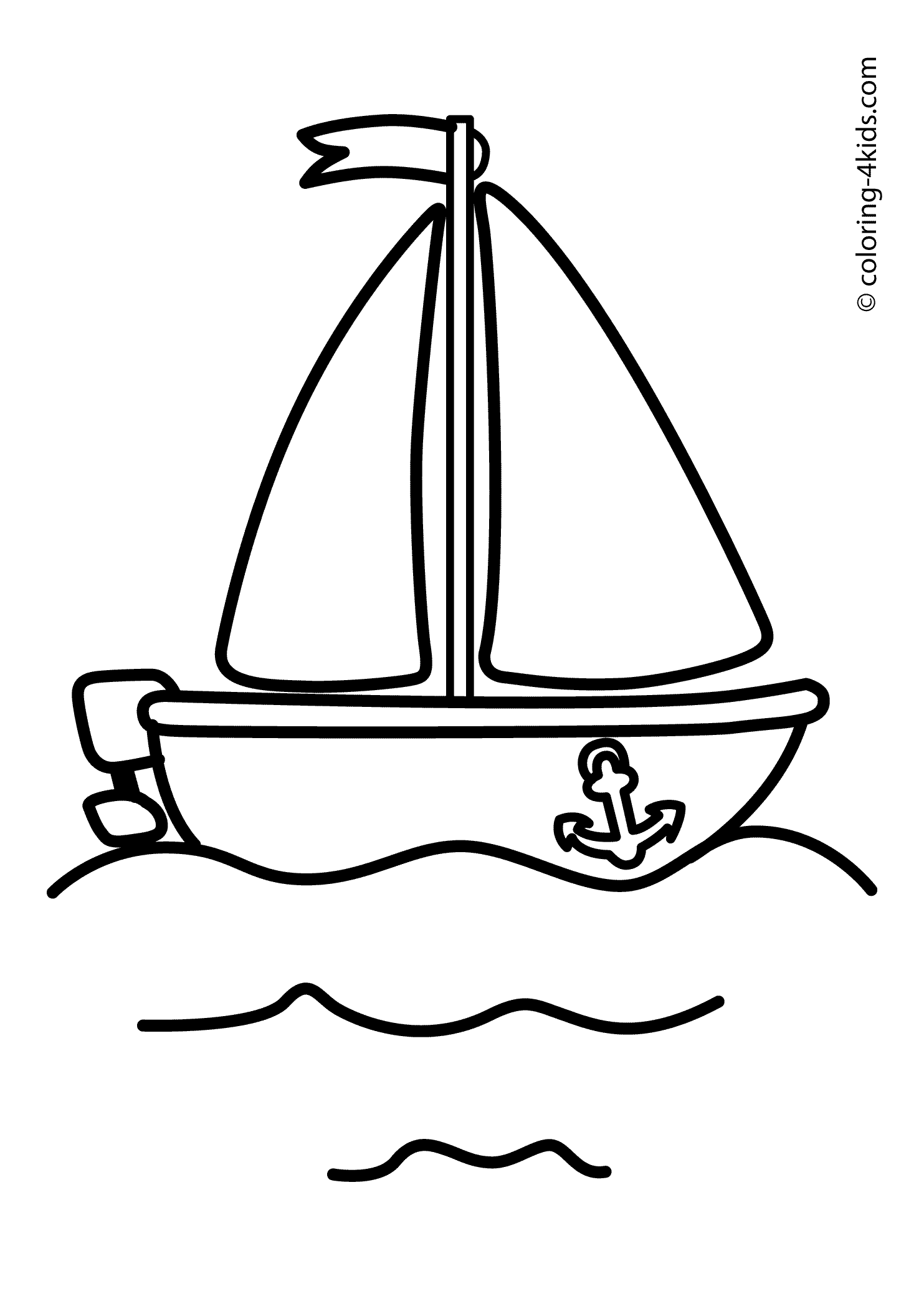 Раскраска: Лодка / Корабль (транспорт) #137525 - Бесплатные раскраски для печати
