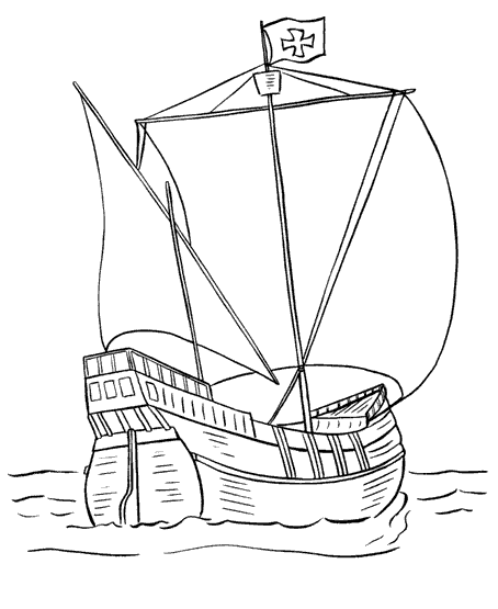 Раскраска: Лодка / Корабль (транспорт) #137530 - Бесплатные раскраски для печати