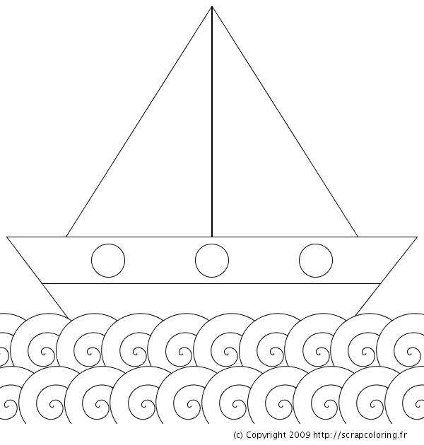 Раскраска: Лодка / Корабль (транспорт) #137537 - Бесплатные раскраски для печати