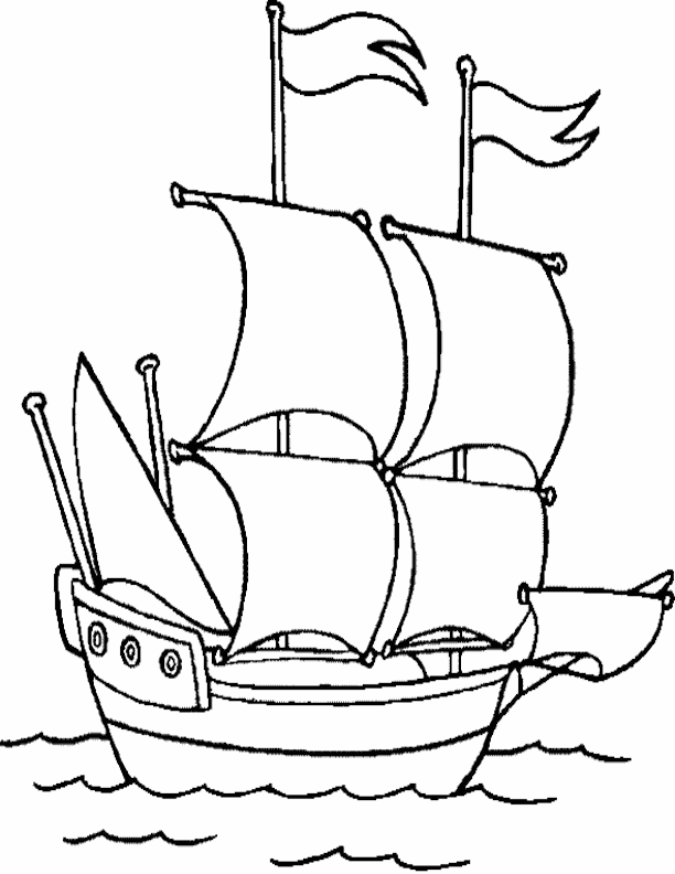 Раскраска: Лодка / Корабль (транспорт) #137554 - Бесплатные раскраски для печати