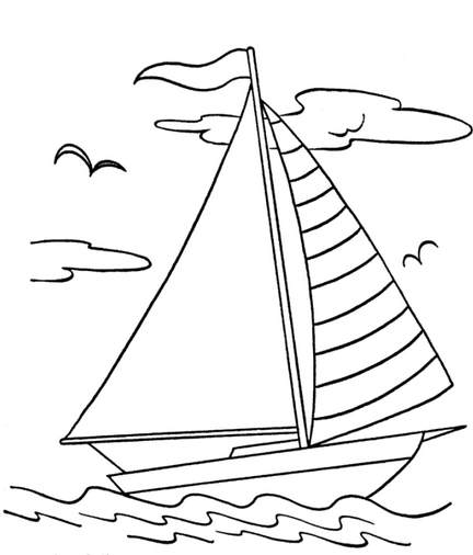 Раскраска: Лодка / Корабль (транспорт) #137655 - Бесплатные раскраски для печати
