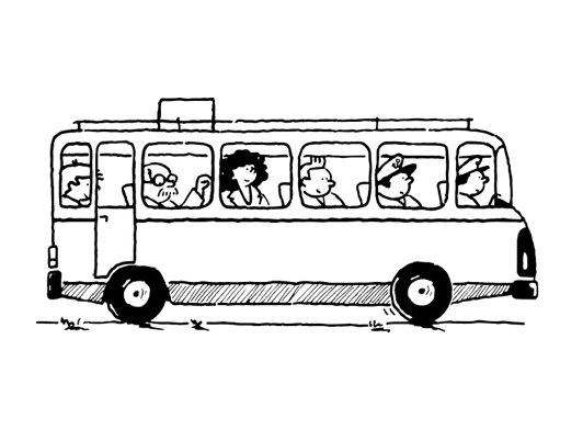 Раскраска: Автобус / Тренер (транспорт) #135289 - Бесплатные раскраски для печати