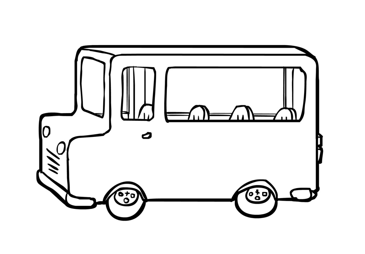 Раскраска: Автобус / Тренер (транспорт) #135329 - Бесплатные раскраски для печати
