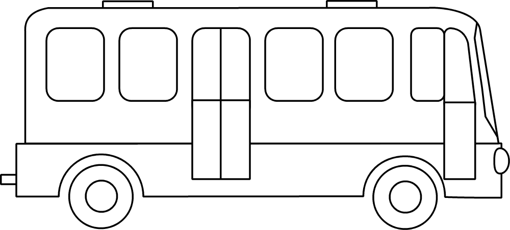 Раскраска: Автобус / Тренер (транспорт) #135335 - Бесплатные раскраски для печати