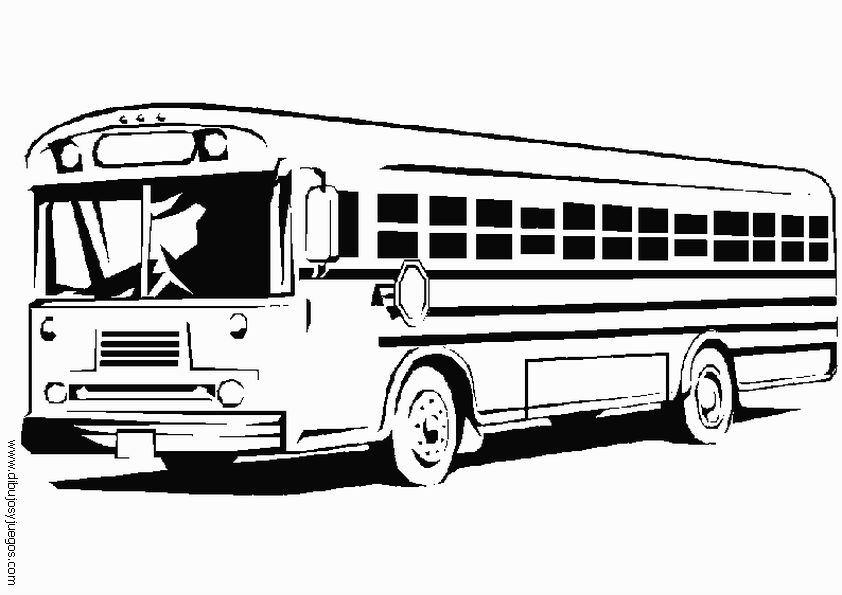 Раскраска: Автобус / Тренер (транспорт) #135375 - Бесплатные раскраски для печати